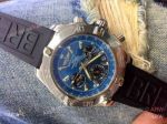 Replica Breitling Chronomat Watch Blue Dial Black Rubber strap